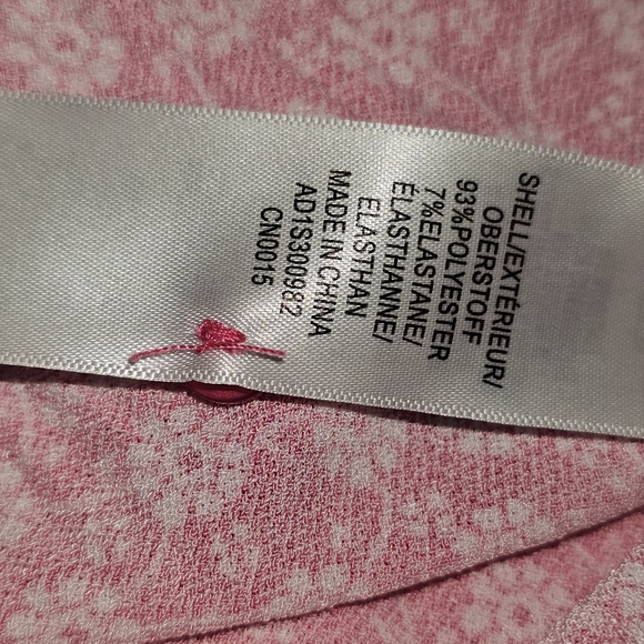 NWT Adrianna Papell Sleeveless Pink Floral‎ Blouse Size Small - Picture 8 of 9